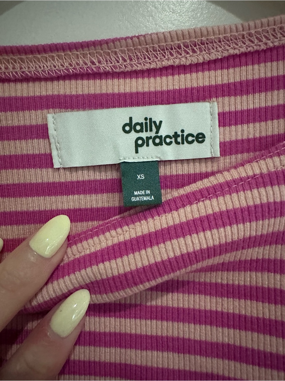Daily Practice Drop Waist Midi Dress in Peach Melba & Raspberry - Picture 5 of 7